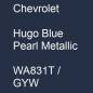 Preview: Chevrolet, Hugo Blue Pearl Metallic, WA831T / GYW.